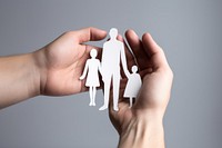 Hand holding finger family. AI generated Image by rawpixel.