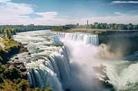 Waterfall outdoors scenery nature. 