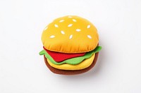 Hamburger food white background vegetable. 