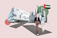 Study in UAE, education photo collage