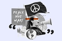 Peace not war, woman protest remix