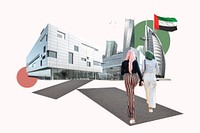 Study in UAE, education photo collage