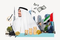 UAE investment, money finance collage