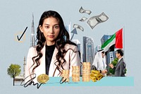 UAE investment, money finance collage