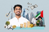 UAE investment, money finance collage