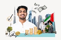 UAE investment, money finance collage