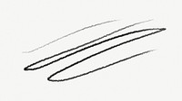 One line squiggle doodle psd