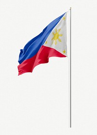 Flag of the Philippines collage element psd