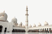 Sheikh Zayed mosque UAE collage element psd