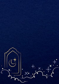 Ramadan blue background design