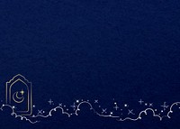 Ramadan blue background design