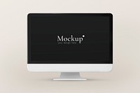 Computer screen mockup, 3D rendering design psd