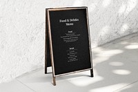 A-frame sign mockup psd