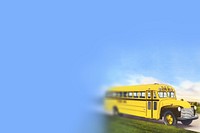 School bus border background