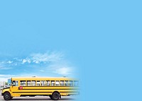 School bus border background