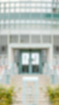 Blurry school building iPhone wallpaper