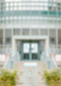 Blurry school building background