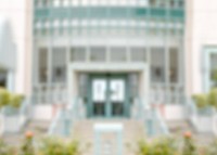 Blurry school building background