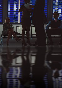 Airport departure area background