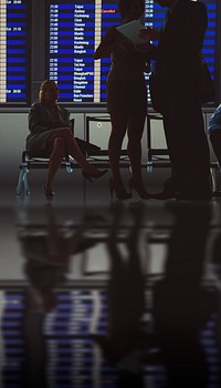 Airport departure area iPhone wallpaper