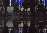 Airport departure area background