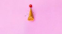 Ice-cream cone pink HD wallpaper