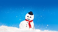 Snowman border HD wallpaper, Christmas image