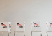 American voting booth background, election image