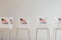 American voting booth background, election image