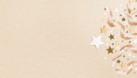 Gold confetti border background