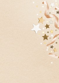 Gold confetti border background