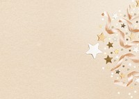 Gold confetti border background