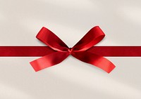 Christmas red ribbon background, celebration image