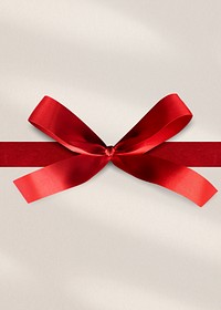 Christmas red ribbon background, celebration image