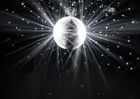 Disco ball border background