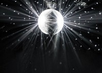 Disco ball border background