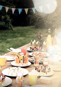 Birthday party table background