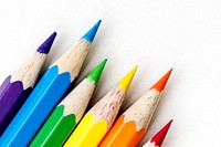 Colorful color pencils background