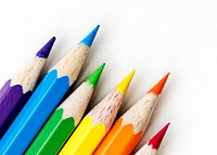 Colorful color pencils background