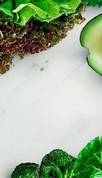 Avocado & vegetables iPhone wallpaper, healthy food image