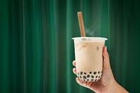 Bubble milk tea background, drinks image