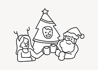 Cheers to Christmas doodle