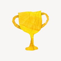 Golden trophy, paper craft element