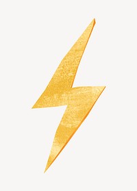 Lightning bolt, paper craft element