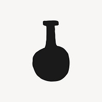 Round vase, aesthetic illustration design element vector