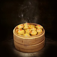 Chinese dim sum background, food image