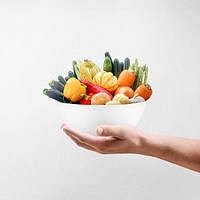 Vegetable bowl background, healthy food image