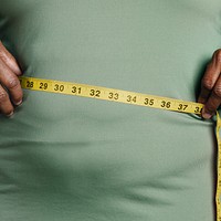 Body measuring tape background, weight loss & diet image