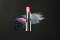 Galaxy pink lipstick, beauty aesthetic remix