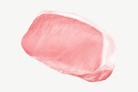 Raw pork steak, butchery food collage element psd 